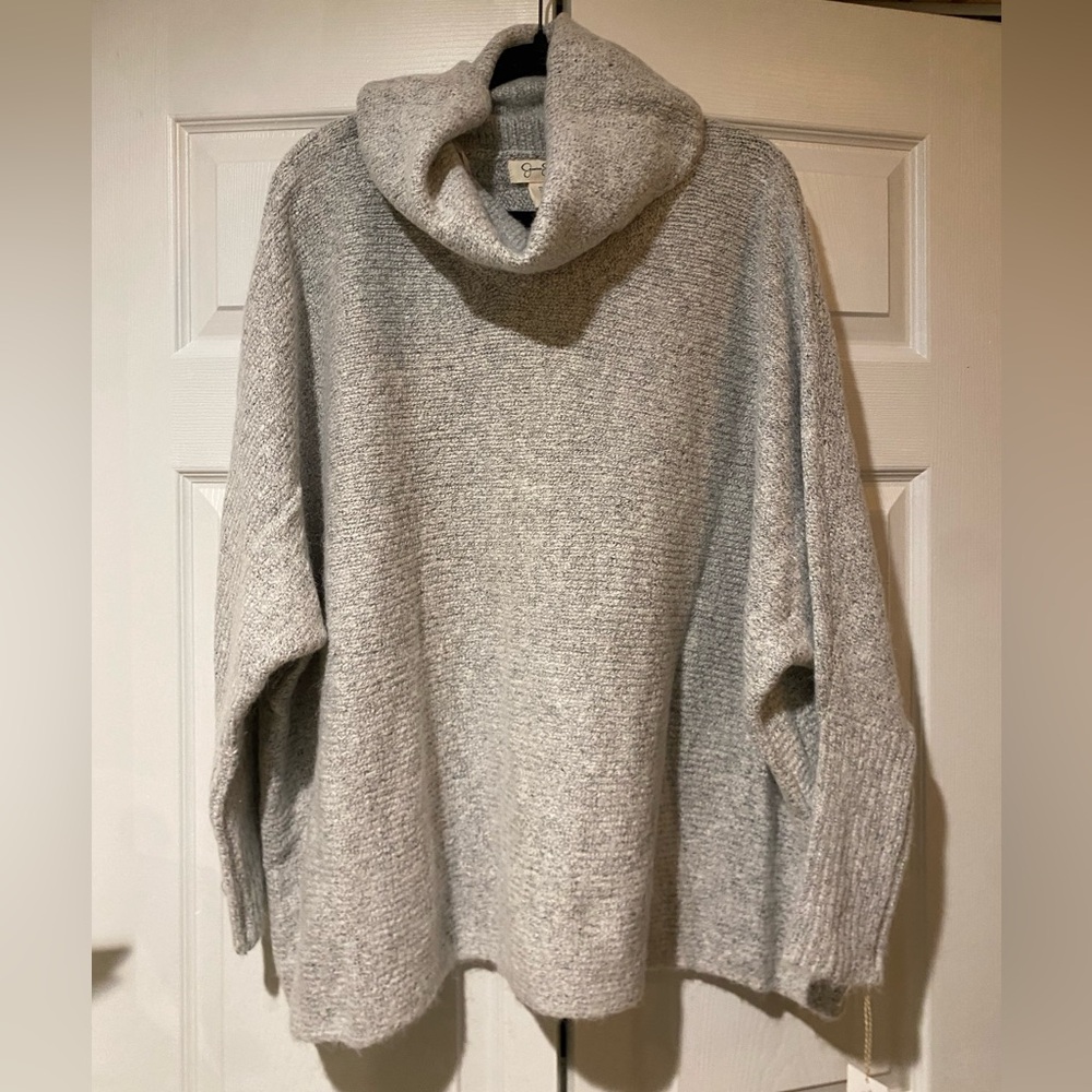 Light grey turtleneck sweater